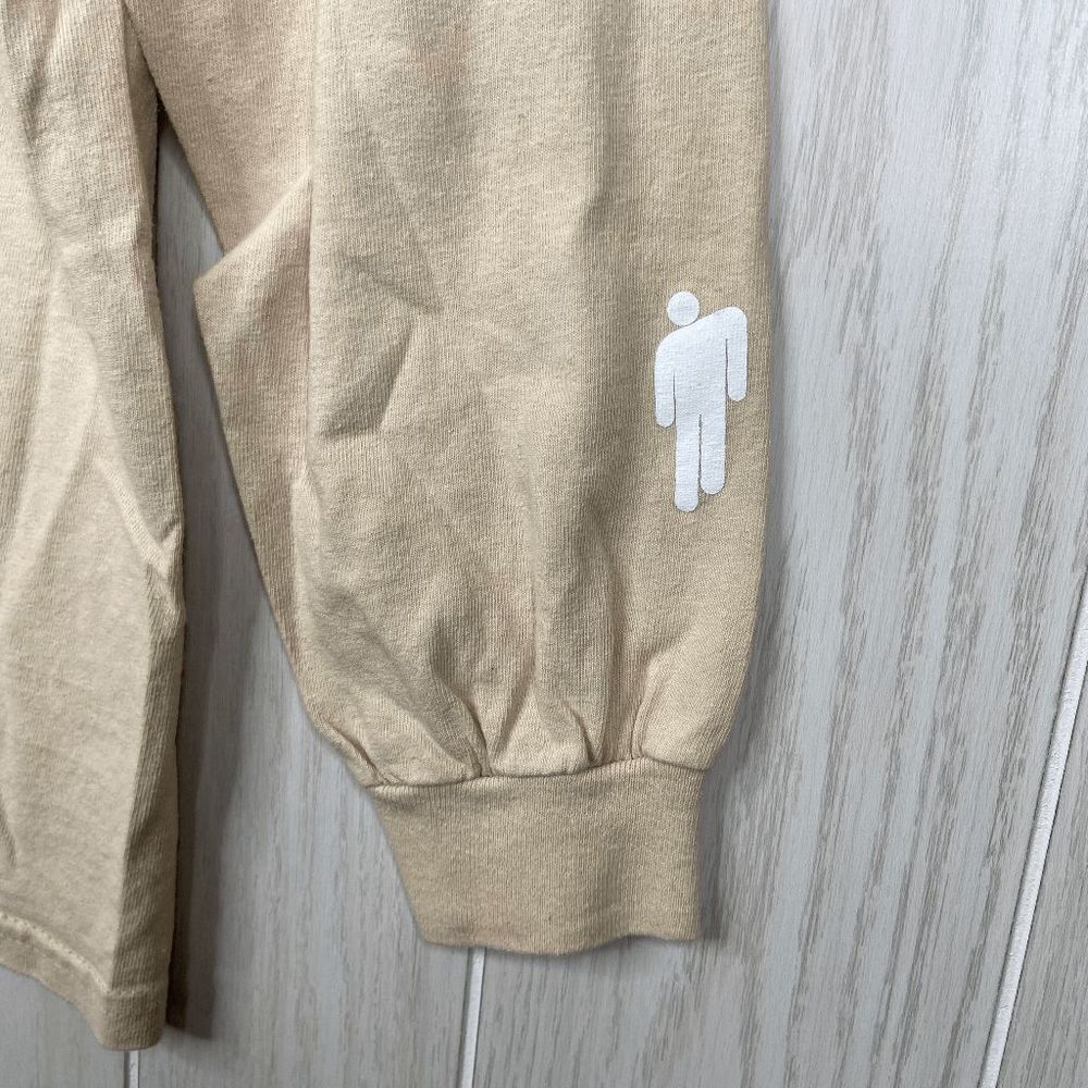 Billie Eilish Dont Smile At Me Long Sleeve Tee Tan Womens Size Large - Picture 4 of 6